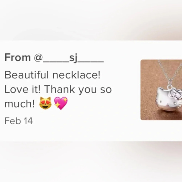 New Sterling Silver Hello Kitty Picture Locket Necklace Gift - Picture 2 of 9